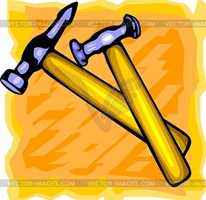 Hammers - vector image