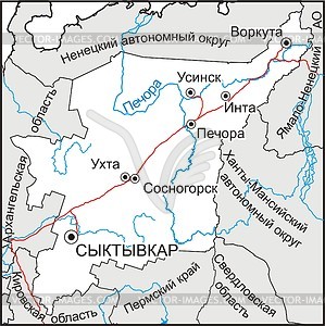 Карта с воркутой