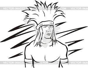 Aborigine - vector clipart