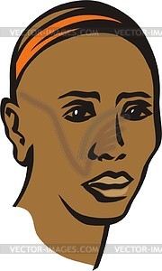 African - vector clip art