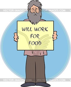 begging clipart