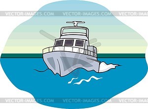 Inflatable boat - vector image