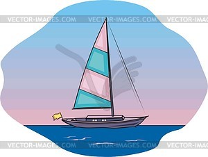 Inflatable boat - vector clip art