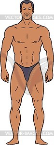 Bodybuilder - vector clipart