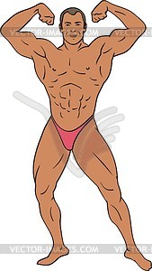 Bodybuilder - vector clip art