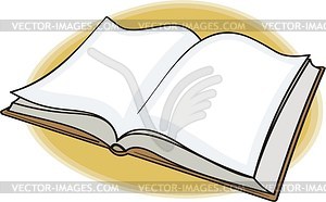 Open book - vector clipart