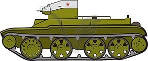 Tank BT 2 - vector clipart