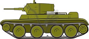 Tank BT 5 - vector clipart