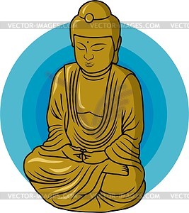 Buddha - vektorisierte Abbildung
