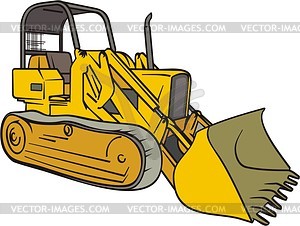 Bulldozer - vector image