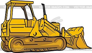 Bulldozer - vector image