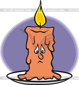 melting candle clip art