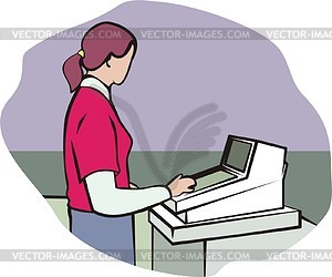 Cashier - vector image