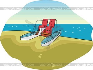 Catamaran - vector clipart