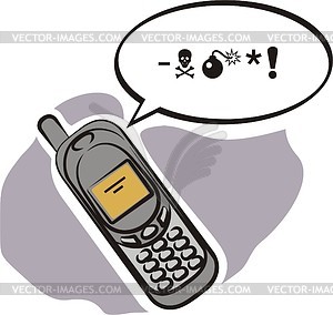 Cellular phone - vector EPS clipart