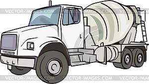 Cement truck - vector clip art