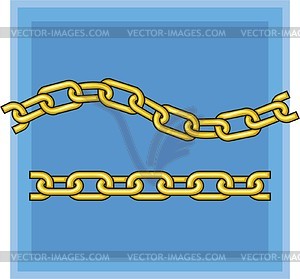 Golden chain - vector clip art