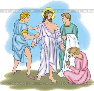 Иисус Христос - векторизованное изображение клипарта