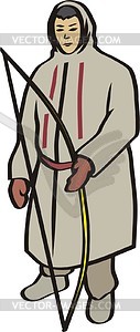 Chukchi man - vector image