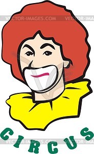 Clown - royalty-free vector clipart