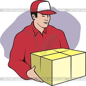 Courier - vector clip art