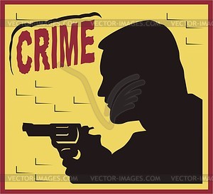 Crime - vector image