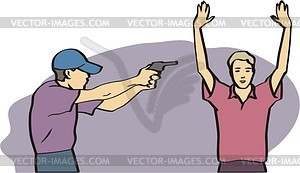 Crime - vector clipart