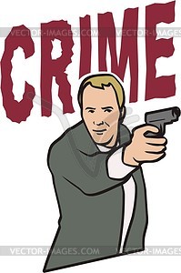 Crime - vector clipart