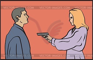 Crime - vector clip art