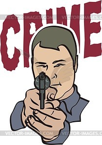 Crime - vector clipart / vector image