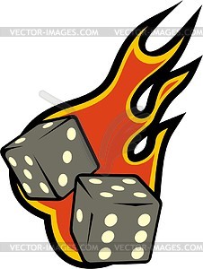 Pair of dice - vector clipart