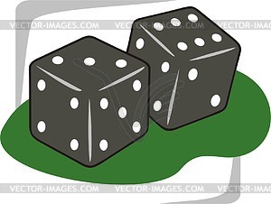 Pair of dice - vector image