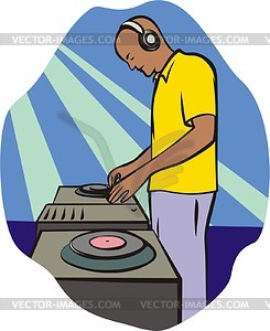 DJ - vector image