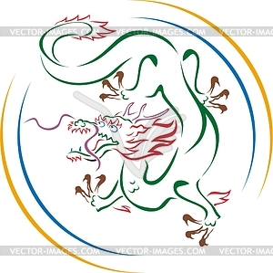 Chinese dragon - vector clip art