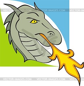 Dragon head - vector image