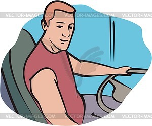 Bus driver - vector clipart