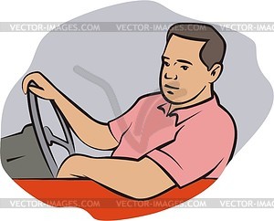 Driver - vector clipart