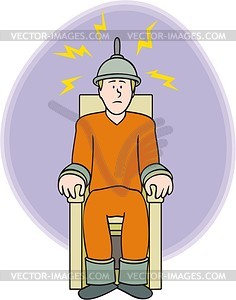 Electric chair - vector clipart / vector image