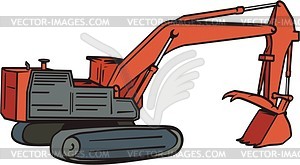 Excavator - vector clip art