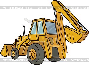 Excavator - vector image