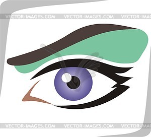 Глаз - векторное изображение клипарта