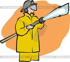 Fireman - vector image