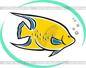 Aquarium fish - vector image