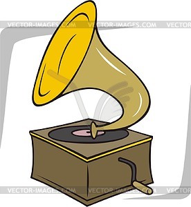 Gramophone - vector clipart