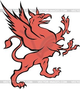 Griffin - color vector clipart