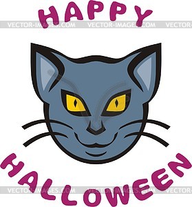 Black cat - vector EPS clipart