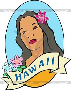 Гавайский клипарт - стоковое векторное изображение