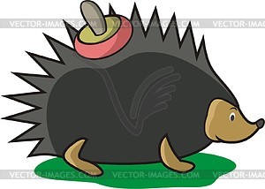 Hedgehog cartoon - vector clipart