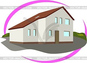 House - color vector clipart