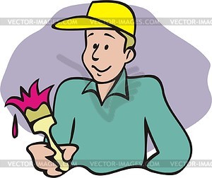 House painter - vector clipart